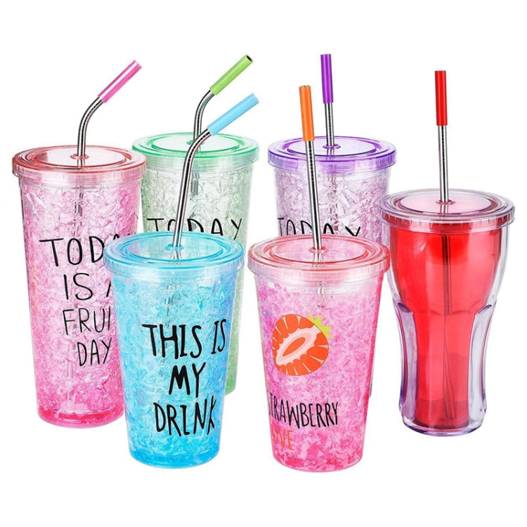 8 PCS Reusable Silicone Tips Stainless Steel Drinking Straws + 2 PCS Cleaner Brushes Set Kit with Cashmere Bag,  266*6mm, 266*6mm 8 PCS Reusable Silicone Tips Stainless Steel Drinking Straws + 2 PCS Cleaner Brushes Set Kit with Cashmere Bag,  266*6mm, 266*6mm