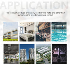 BHP-8000-WIFI-SS 3H2C Smart Home Heat Pump Round Room Brushed Mirror Housing Thermostat with WiFi, AC 24V