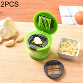 2 PCS Multi-purpose Mini Kitchen Tool Vegetable Garlic Manual Slicer Cutter Chopper Random Color Delivery, Mini Garlic Crusher