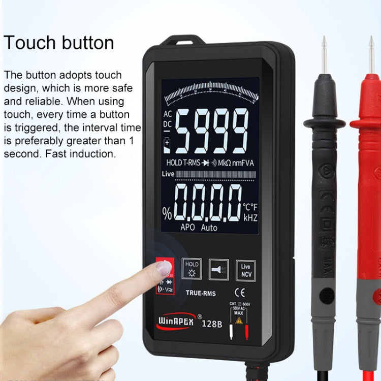 HY128B Reverse Display Screen Ultra-thin Touch Smart Digital Multimeter Fully Automatic High Precision True Effective Value Multimeter, HY128B HY128B Reverse Display Screen Ultra-thin Touch Smart Digital Multimeter Fully Automatic High Precision True Effective Value Multimeter, HY128B