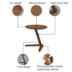 ZH63379 Nordic Wood Multi-functional Small Apartment Creative Round Side Table