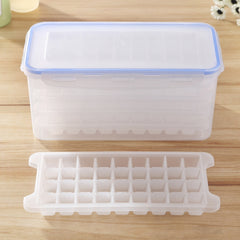 Small Square Ice Mold Trays Multi-layer Mold with Cover Ice Storage Box, 5 Layers, 5 Layers