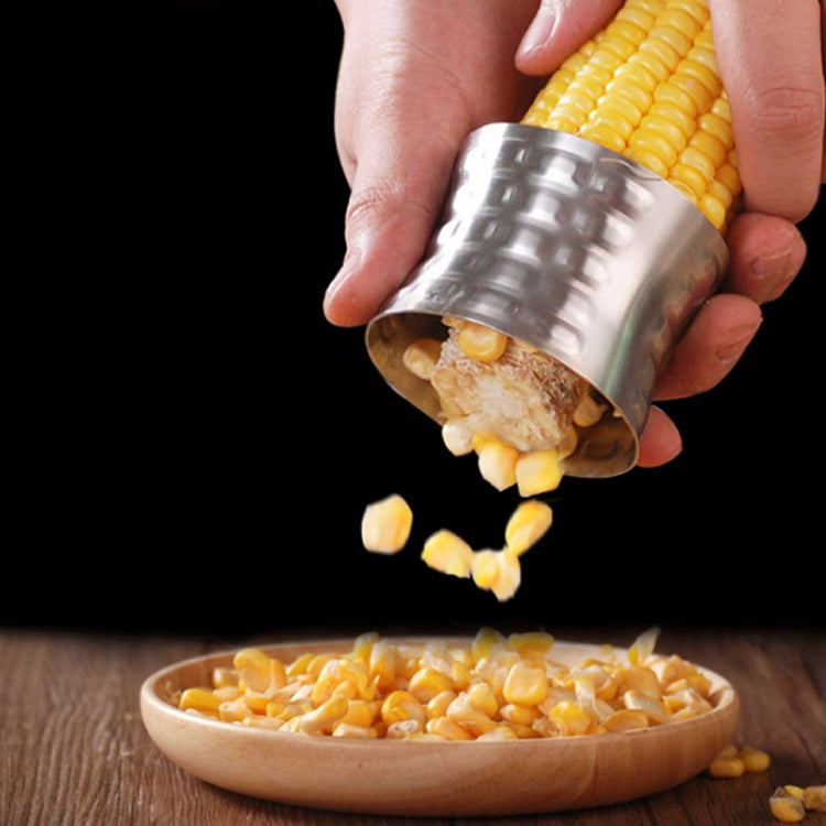 Round Shaped 304 Stainless Steel Household Corn Cutter Cob Corn Stripper Kitchen Tool, Stainless Steel Round Shaped 304 Stainless Steel Household Corn Cutter Cob Corn Stripper Kitchen Tool, Stainless Steel