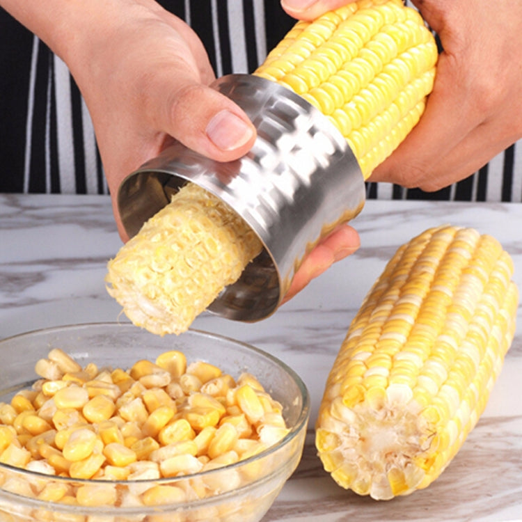 Round Shaped 304 Stainless Steel Household Corn Cutter Cob Corn Stripper Kitchen Tool, Stainless Steel Round Shaped 304 Stainless Steel Household Corn Cutter Cob Corn Stripper Kitchen Tool, Stainless Steel