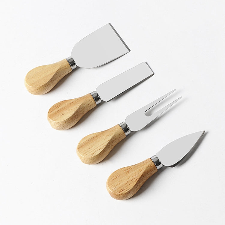 kn603 4 in 1 Wooden Handle Stainless Steel Cheese Knife Baking Tool Set kn603 4 in 1 Wooden Handle Stainless Steel Cheese Knife Baking Tool Set