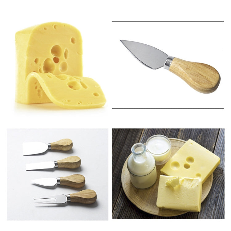 kn603 4 in 1 Wooden Handle Stainless Steel Cheese Knife Baking Tool Set kn603 4 in 1 Wooden Handle Stainless Steel Cheese Knife Baking Tool Set