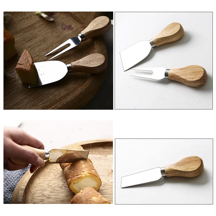 kn603 4 in 1 Wooden Handle Stainless Steel Cheese Knife Baking Tool Set kn603 4 in 1 Wooden Handle Stainless Steel Cheese Knife Baking Tool Set