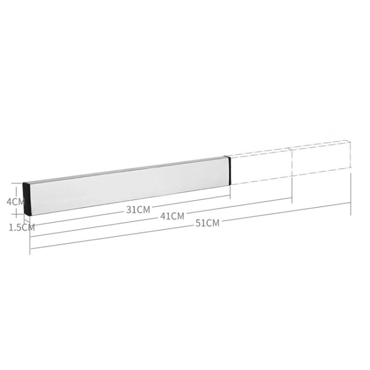 Kitchen Free Punching Wall-mounted 304 Stainless Steel Magnetic Knife Holder, Size:41x4x1.5cm, Size:41x4x1.5cm Kitchen Free Punching Wall-mounted 304 Stainless Steel Magnetic Knife Holder, Size:41x4x1.5cm, Size:41x4x1.5cm