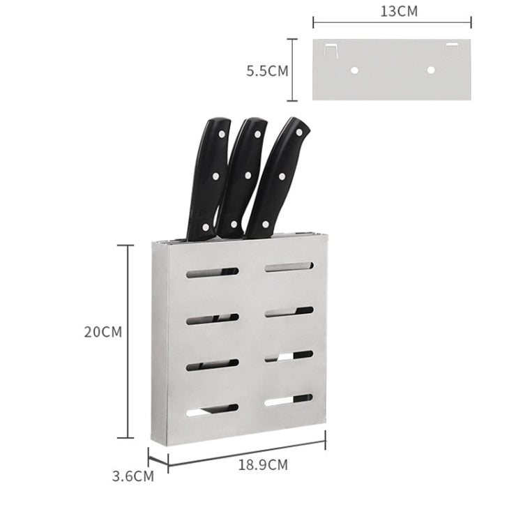 304 Stainless Steel Wall-mounted Kitchen Rack Hanging Knife Holder, Knife Holder 304 Stainless Steel Wall-mounted Kitchen Rack Hanging Knife Holder, Knife Holder