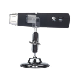 Microscopio digital con aumento de 50X a 1000X, sensor de imagen HD, 1920 x 1080P, USB, WiFi, 8 LED y soporte profesional