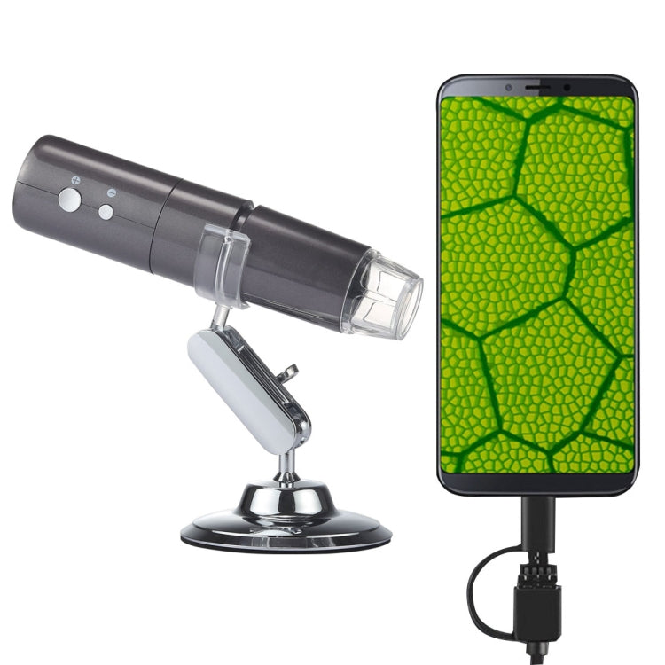 Microscopio digital con aumento de 50X a 1000X, sensor de imagen HD, 1920 x 1080P, USB, WiFi, 8 LED y soporte profesional Microscopio digital con aumento de 50X a 1000X, sensor de imagen HD, 1920 x 1080P, USB, WiFi, 8 LED y soporte profesional