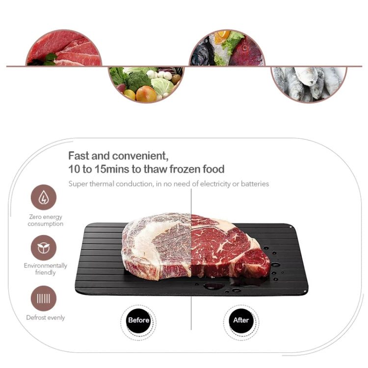 Kitchen Tool Rapid Defrosting Tray Thawing Plate Frozen Food Defrost Without Electricity, Size: 11.6 x 8 inch Kitchen Tool Rapid Defrosting Tray Thawing Plate Frozen Food Defrost Without Electricity, Size: 11.6 x 8 inch