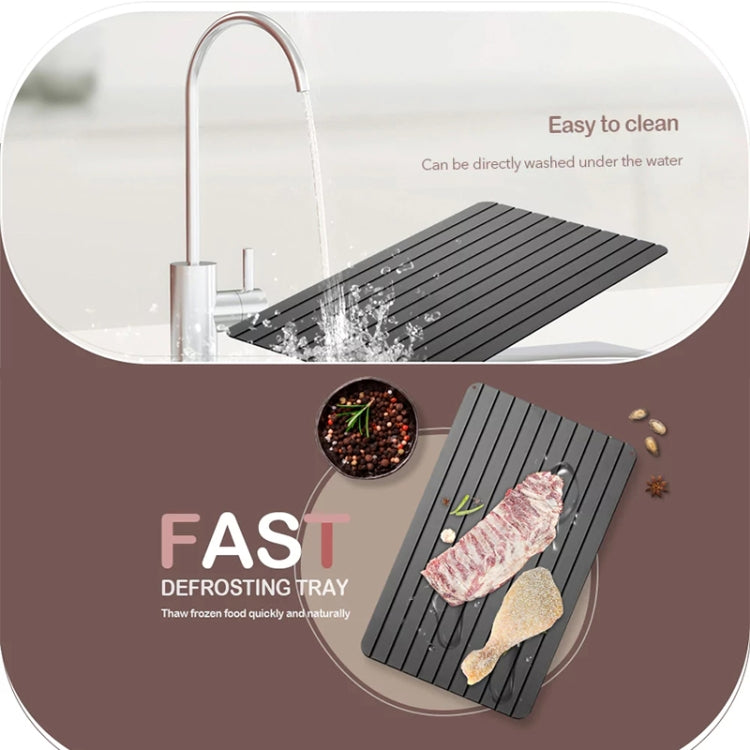 Kitchen Tool Rapid Defrosting Tray Thawing Plate Frozen Food Defrost Without Electricity, Size: 11.6 x 8 inch Kitchen Tool Rapid Defrosting Tray Thawing Plate Frozen Food Defrost Without Electricity, Size: 11.6 x 8 inch