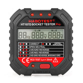 HABOTEST HT107D Multifunctional Digital Display Socket Tester, HT107D (US Plug), HT107D (UK Plug), HT107D (EU Plug)