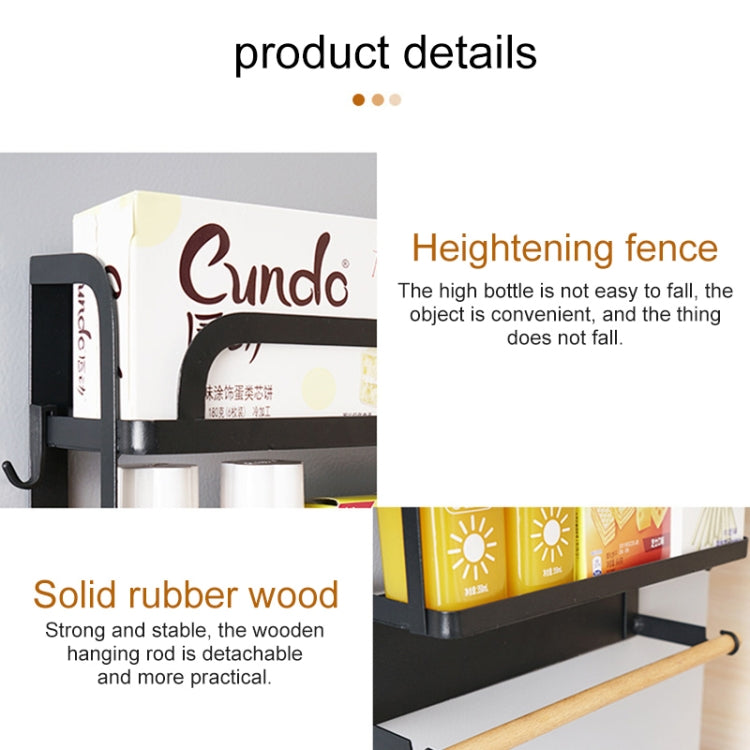 Kitchen Single Layer Magnetic Refrigerator Rack Storage Holder, Single Layer Kitchen Single Layer Magnetic Refrigerator Rack Storage Holder, Single Layer