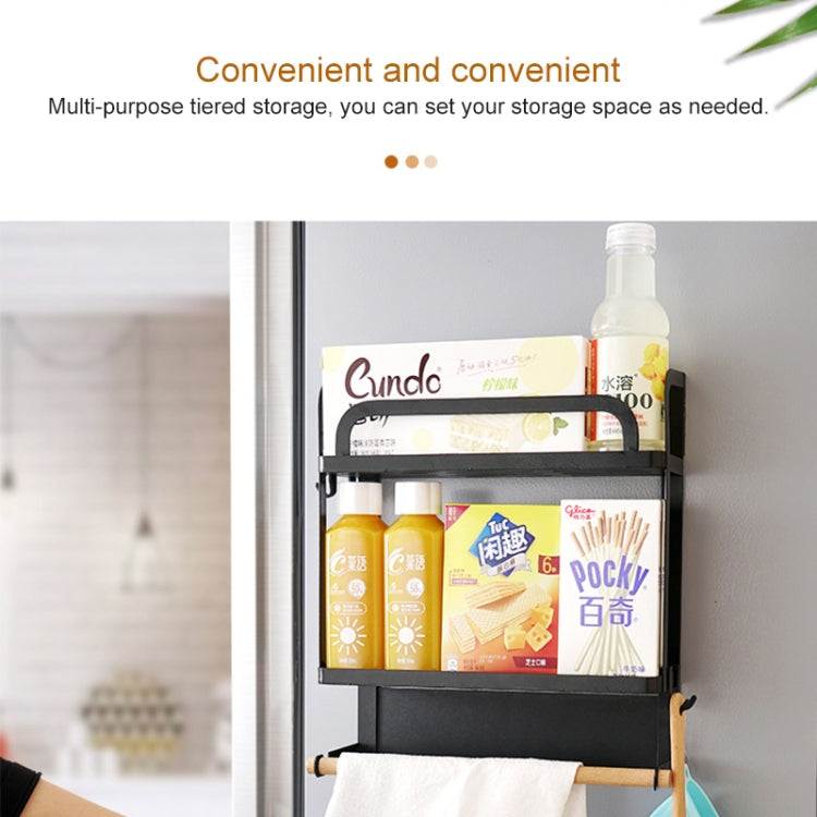 Kitchen Single Layer Magnetic Refrigerator Rack Storage Holder, Single Layer Kitchen Single Layer Magnetic Refrigerator Rack Storage Holder, Single Layer