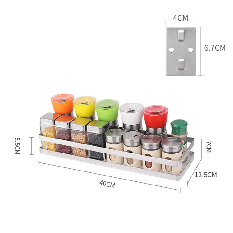 304 Stainless Steel Wall-mounted Kitchen Rack Hanging Seasoning Holder, Seasoning Holder 304 Stainless Steel Wall-mounted Kitchen Rack Hanging Seasoning Holder, Seasoning Holder