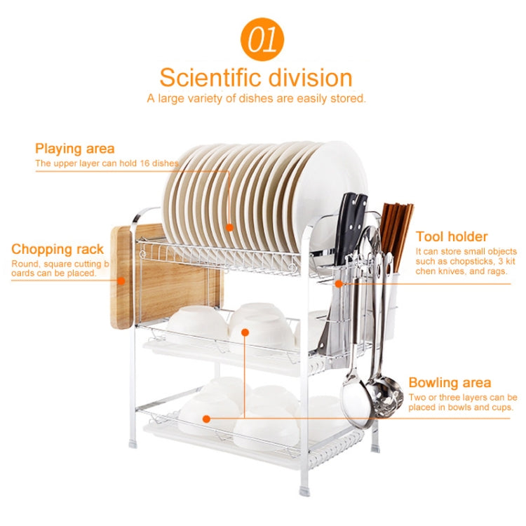 Multi-function Kitchen Stainless Steel Three Layers Arch Shape Rack Hanging Bowl Dish Holder, Three Layers Arch Shape Multi-function Kitchen Stainless Steel Three Layers Arch Shape Rack Hanging Bowl Dish Holder, Three Layers Arch Shape