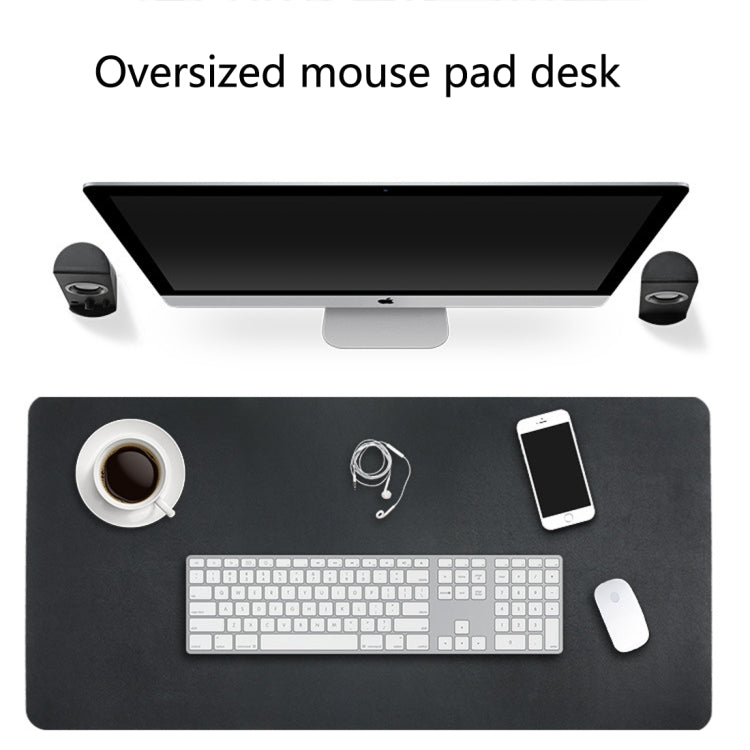 Multifunction Business Double Sided PU Leather Mouse Pad Keyboard Pad Table Mat Computer Desk Mat, Size: 80 x 40cm Multifunction Business Double Sided PU Leather Mouse Pad Keyboard Pad Table Mat Computer Desk Mat, Size: 80 x 40cm