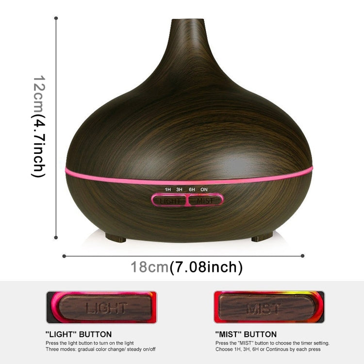 W350 14W 300ML Wood Grain Aromatherapy Air Purifier Humidifier with LED Light for Office / Home Room, W350 Coffee, W350 Brown W350 14W 300ML Wood Grain Aromatherapy Air Purifier Humidifier with LED Light for Office / Home Room, W350 Coffee, W350 Brown