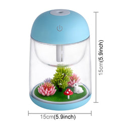 Imycoo WT602 2W Portable Mini Micro Landscape Design USB Charge Aromatherapy Air Humidifier with LED Colorful Light, Water Tank Capacity: 180ml, DC 5V