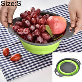 Creative Folding Vegetables Fruits Storage Basket Organizer Drain Basket, S, Size: 24.5*20*9cm