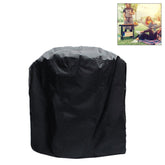 Outdoor Anti-UV Waterproof Dust-proof 210D Oxford Cloth BBQ Cylindrical Protective Bag Charcoal Barbeque Grill Cover, Size: 71x73cm