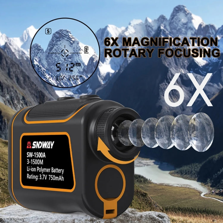 SNDWAY SW600A Handheld Outdoor Waterproof Telescope Range Finder Distance Measurer, 600m, 600m SNDWAY SW600A Handheld Outdoor Waterproof Telescope Range Finder Distance Measurer, 600m, 600m