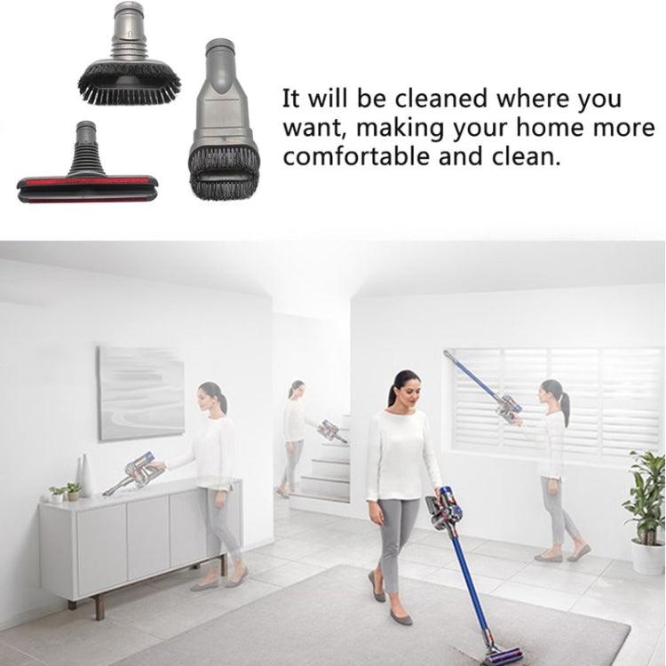 XD969 3 in 1 Round Brush + Stiff Brush + Bed Brush for Dyson Vacuum Cleaner XD969 3 in 1 Round Brush + Stiff Brush + Bed Brush for Dyson Vacuum Cleaner