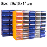 Thickened Combined Plastic Parts Cabinet Drawer Type Component Box Building Block Material Box Hardware Box, Random Color Delivery, Size: 29cm X 18cm X 11cm