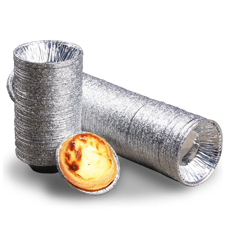 100pcs / Pack Aluminum Foil Egg Tart Cup Cake Holder, Size: 7.5 x 4 x 2cm 100pcs / Pack Aluminum Foil Egg Tart Cup Cake Holder, Size: 7.5 x 4 x 2cm