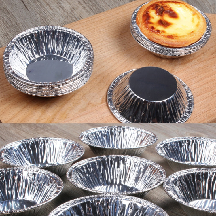 100pcs / Pack Aluminum Foil Egg Tart Cup Cake Holder, Size: 7.5 x 4 x 2cm 100pcs / Pack Aluminum Foil Egg Tart Cup Cake Holder, Size: 7.5 x 4 x 2cm