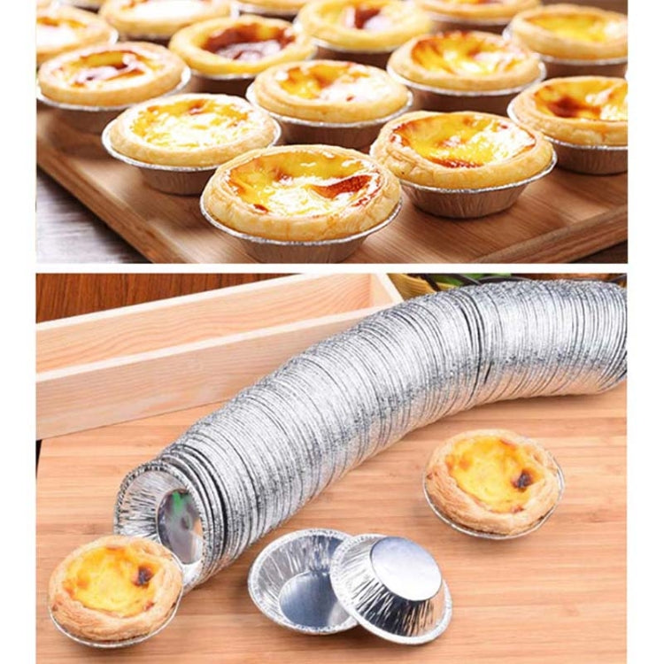 100pcs / Pack Aluminum Foil Egg Tart Cup Cake Holder, Size: 7.5 x 4 x 2cm 100pcs / Pack Aluminum Foil Egg Tart Cup Cake Holder, Size: 7.5 x 4 x 2cm