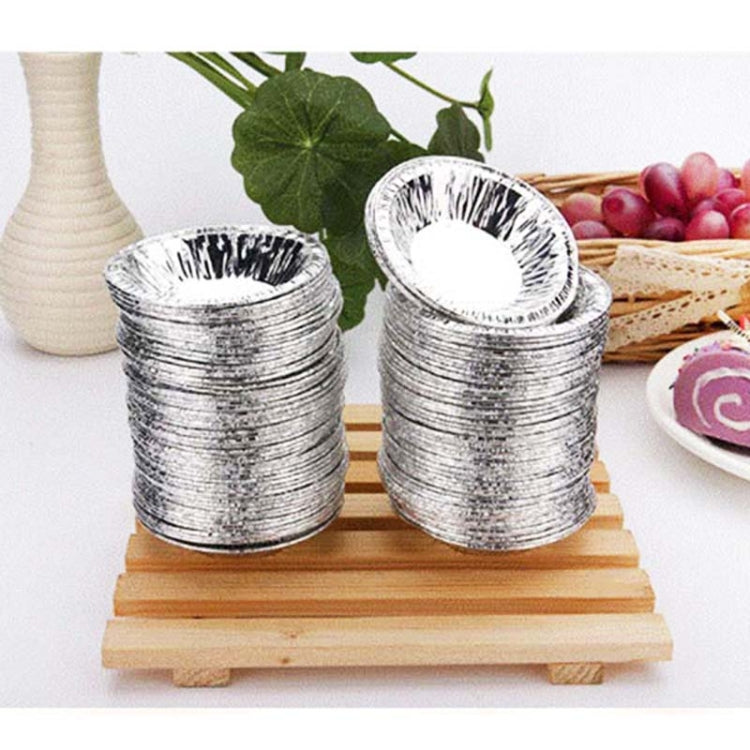 100pcs / Pack Aluminum Foil Egg Tart Cup Cake Holder, Size: 7.5 x 4 x 2cm 100pcs / Pack Aluminum Foil Egg Tart Cup Cake Holder, Size: 7.5 x 4 x 2cm
