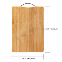 Kitchen Rectangular Bamboo Chopping Block Thickening Cutting Board, Size: 34cm x 24cm, Size: 34cm x 24cm