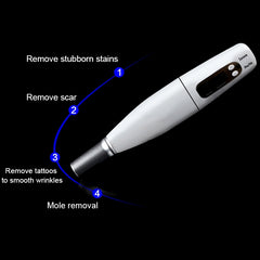 Handheld Picosecond Portable (Removing Tattoo Freckle Mole Dot) Machine Laser Plasma Beauty Care Pen, USB / Blue Light, USB / Red Light
