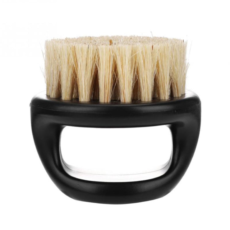 Men Ring Design Portable Boar Brush Black ABS Haircut Cleaning Shaving Brush Men Ring Design Portable Boar Brush Black ABS Haircut Cleaning Shaving Brush