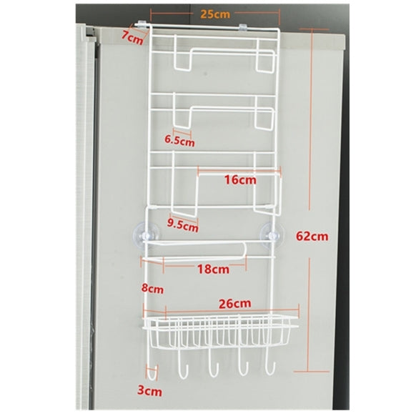 Multi-layer Fridge Storage Rack Side Shelf Sidewall Holder Multi-function Kitchen Organizer Household, Size: 25 x 9.5 x 62cm, 25 x 9.5 x 62cm Multi-layer Fridge Storage Rack Side Shelf Sidewall Holder Multi-function Kitchen Organizer Household, Size: 25 x 9.5 x 62cm, 25 x 9.5 x 62cm