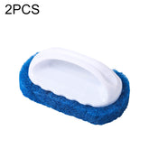 2pcs Decontamination Sponge Hard Bottom Cleaning Brushes Dry and Wet Cleaning Brush for Kitchen / Cooking Bench / Bathroom / Bathtub , Random Color Delivery, Dry and Wet Cleaning Brush