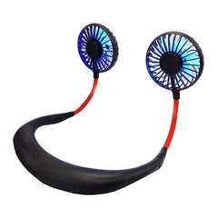 Creative Mini Hanging Neck Type Fan Outdoor LED Fan