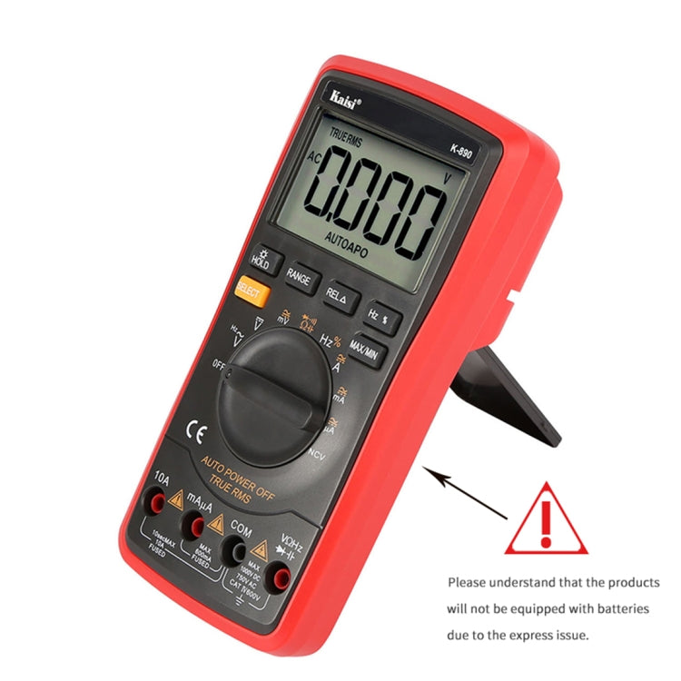 Kaisi K-890 Professional LCD Digital Multimeter Electrical Handheld Digital Multimeter Tester Kaisi K-890 Professional LCD Digital Multimeter Electrical Handheld Digital Multimeter Tester