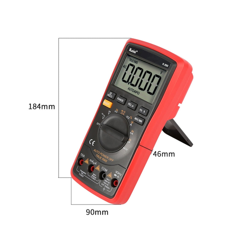 Kaisi K-890 Professional LCD Digital Multimeter Electrical Handheld Digital Multimeter Tester Kaisi K-890 Professional LCD Digital Multimeter Electrical Handheld Digital Multimeter Tester
