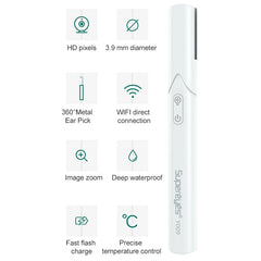 Supereyes Y009 Visual Ear Pick Acne Cleaning Microscopic Magnifying Mirror Endoscope