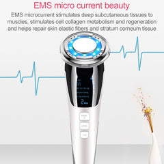 BLK-D818 Facial Beauty Instrument Hot and Cold Color Skin Rejuvenation Instrument EMS Micro Current Beauty Introduction Instrument