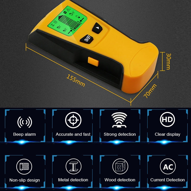 TH210 3 in 1 Wall Metal Detector for Voltage and Cable with Metal Detection Function, TH210 TH210 3 in 1 Wall Metal Detector for Voltage and Cable with Metal Detection Function, TH210
