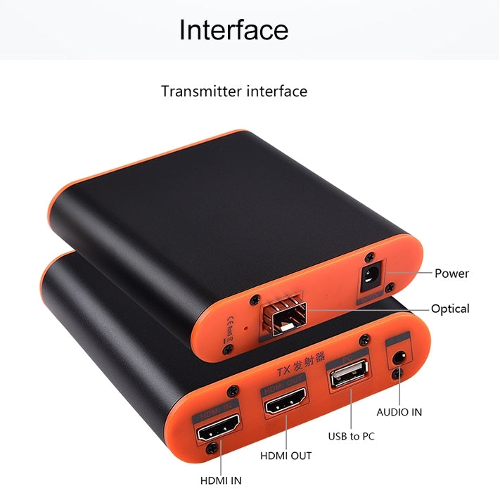 OPT882-KVM HDMI Extender (Receiver & Sender) Fiber Optic Extender with USB Port and KVM Function, Transmission Distance: 20KM, OPT882-KVM OPT882-KVM HDMI Extender (Receiver & Sender) Fiber Optic Extender with USB Port and KVM Function, Transmission Distance: 20KM, OPT882-KVM