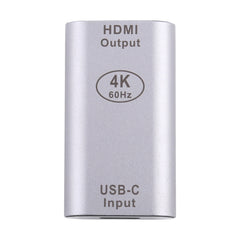 Type-C / USB-C Female to HDMI Female Aluminium Alloy Adapter, Type-C Female to HDMI Female