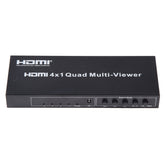 4 in 1 Out HDMI Quad Multi-viewer with Seamless Switcher, EU Plug, 4 x 1, EU Plug, 4 x 1, AU Plug, 4 x 1, UK Plug, 4 x 1, US Plug