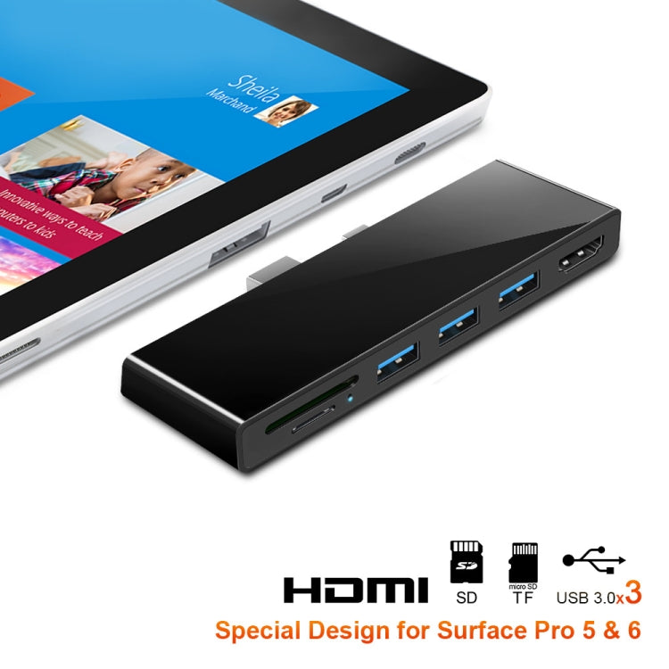 ROCKETEK SK-S5H 3 x USB 3.0 + HDMI + SD / TF Memory Card Reader HUB 4K HDMI Adapter, SK-S5H ROCKETEK SK-S5H 3 x USB 3.0 + HDMI + SD / TF Memory Card Reader HUB 4K HDMI Adapter, SK-S5H
