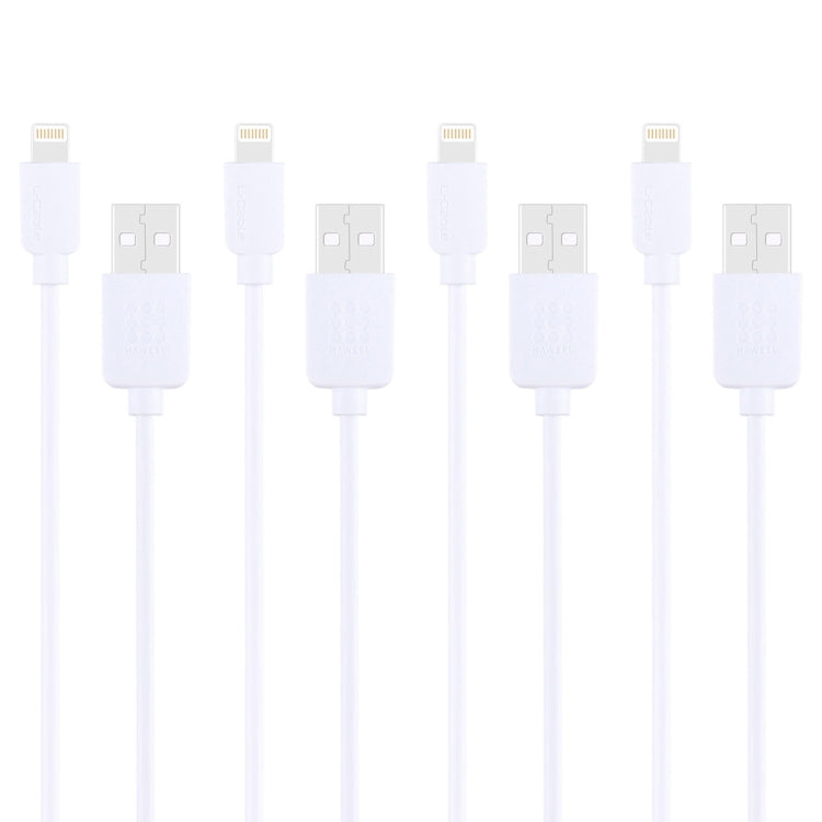 4 PCS HAWEEL 1m High Speed 8 pin to USB Sync and Charging Cable Kit for iPhone, iPad, 4pcs 4 PCS HAWEEL 1m High Speed 8 pin to USB Sync and Charging Cable Kit for iPhone, iPad, 4pcs